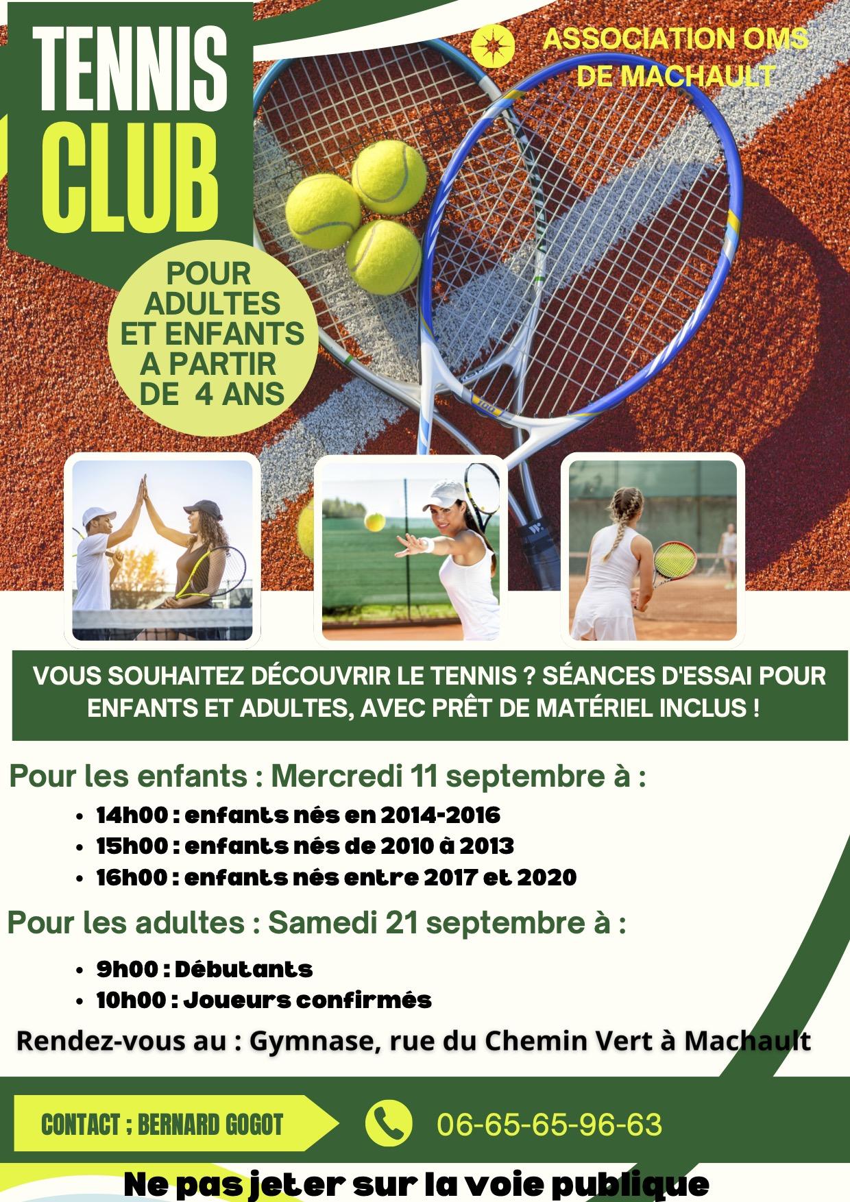 Tennis flyer valide